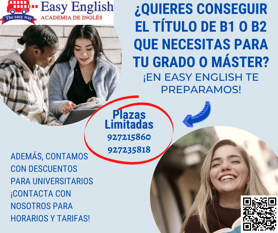 ¿Sabes que necesitas un título de B1 o B2 para acreditar tu grado o acceder a tu máster?